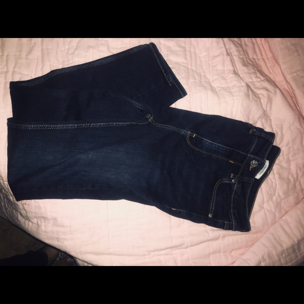 Zara woman dark blue jean